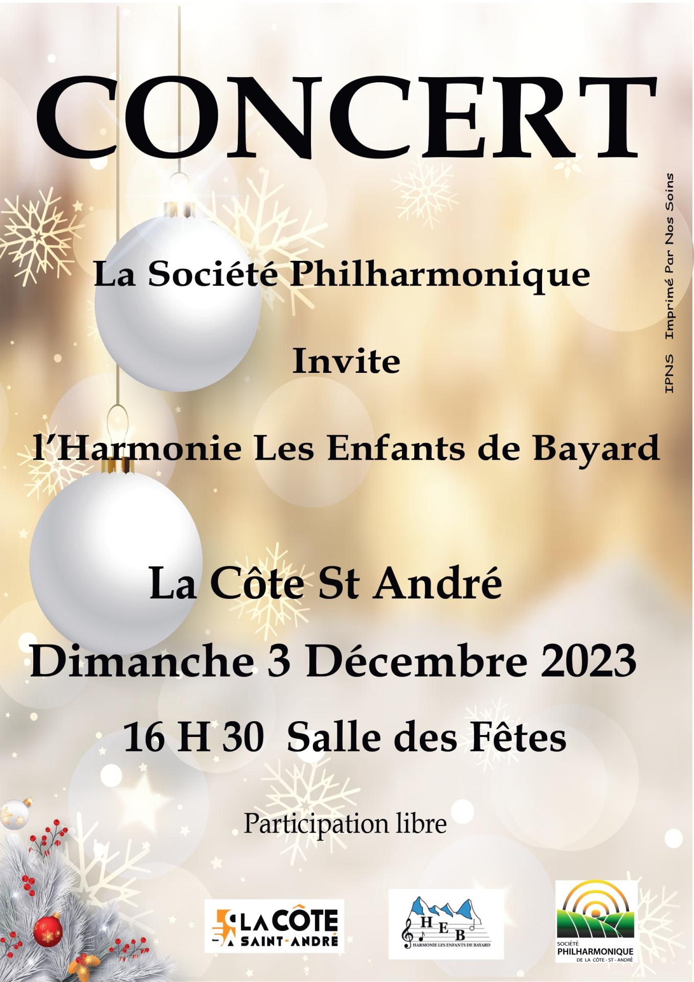 Affiche concert noe l 2023